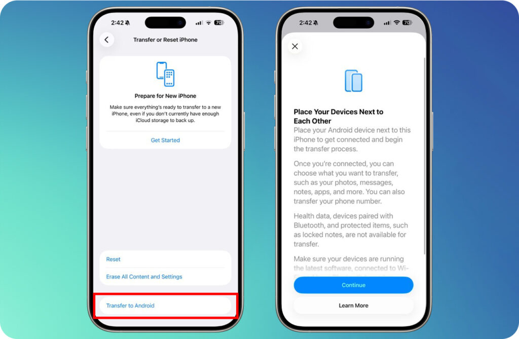 how to switch from iphone to android ios 26 3 new data transfer features explained 2
