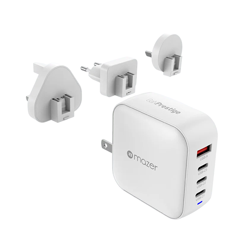 ganprestige v5 100w gan wall charger travel pins white 3
